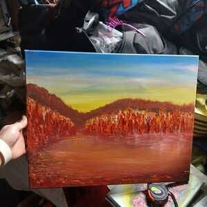 Vibrant Autumn Landscape Canvas Art